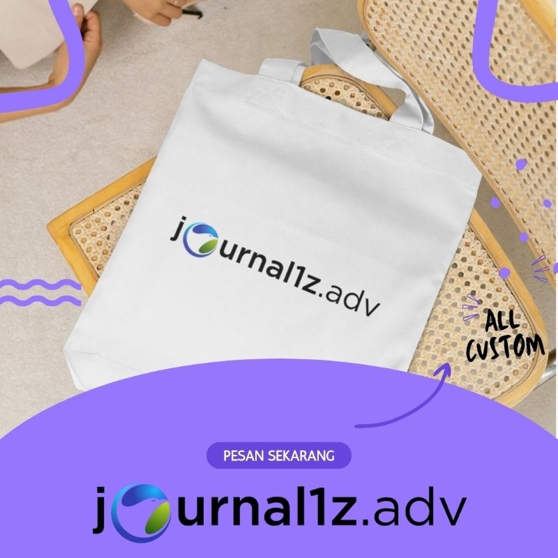 READYY TOTEBAG CUSTOM CANVAS FULL PREMIUM BLACU (DESIGN FOTO/GAMBAR/KATA-KATA SENDIRI)