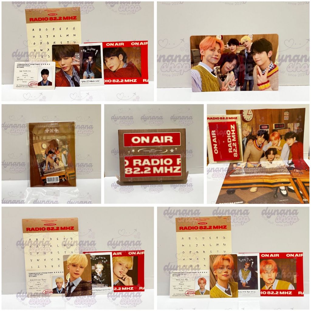 [READY STOCK] SHARING OFFICIAL DECO KIT TXT 2024 YEONJUN SET, TAEHYUN SET, HUENINGKAI SET