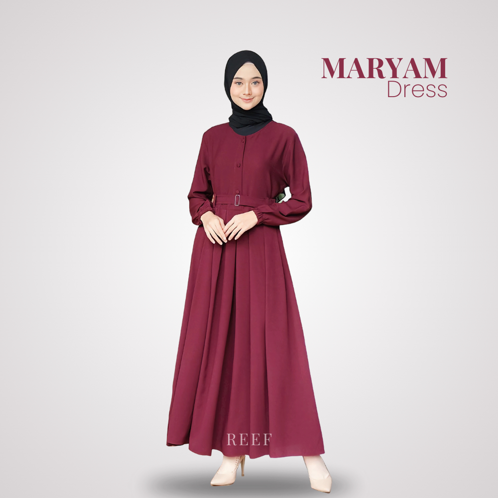 Baju Gamis Wanita Terbaru Premium Elegan Baju Gamis Abaya Turkey Remaja Terbaru Warna Merah Maroon