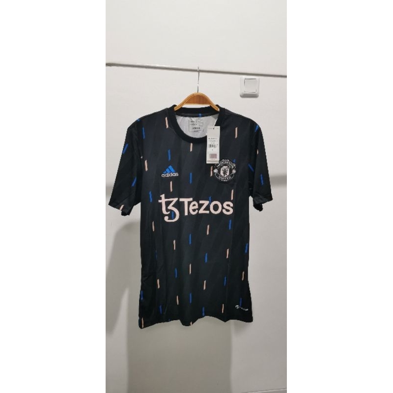 adidas FOOTBALL/SOCCER Jersey Pre-Match Manchester United Pria Hitam