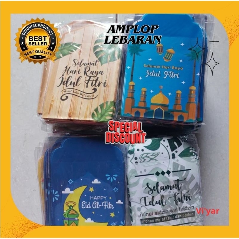 

READY Amplop Lebaran Size Premium 7 × 12 Hadiah Lebaran 1 pak Isi 10 Lembar