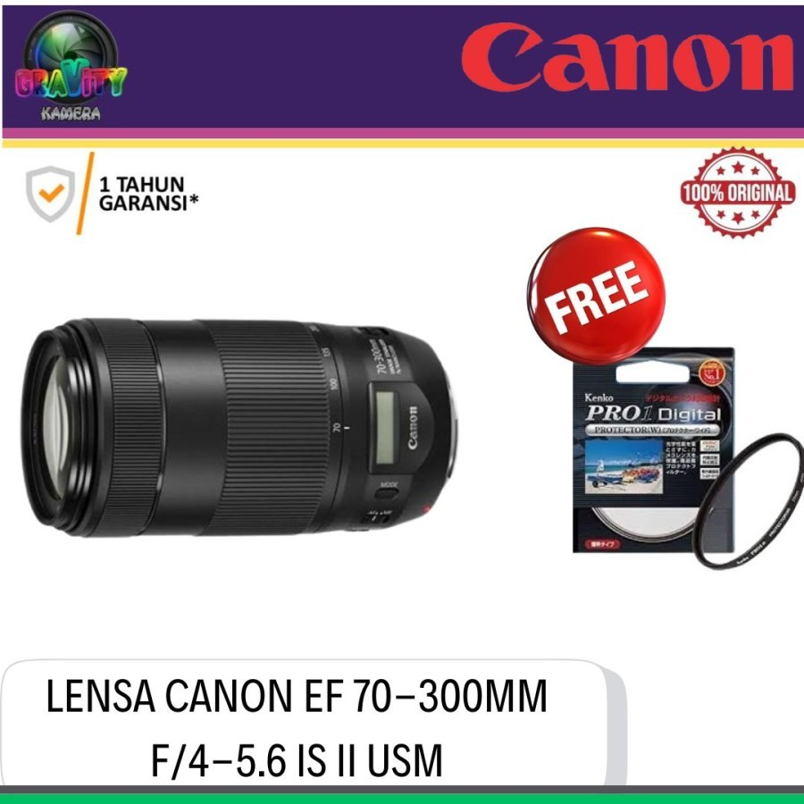 CANON EF 70-300MM F4-5..6 IS II USM / LENSA CANON EF 70-300MM IS USM