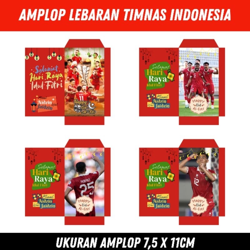 

Amplop Lebaran Timnas Indonesia Isi 20 Pcs