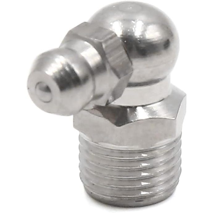 nepel gemuk bengkok 90 deg steel nipple grease neple gris naple grease