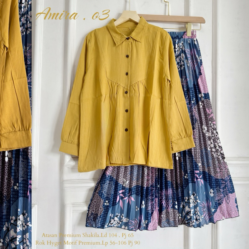 Amira Set - Setelan Rok Premium Shakila /Terbaru /Edisi Lebaran