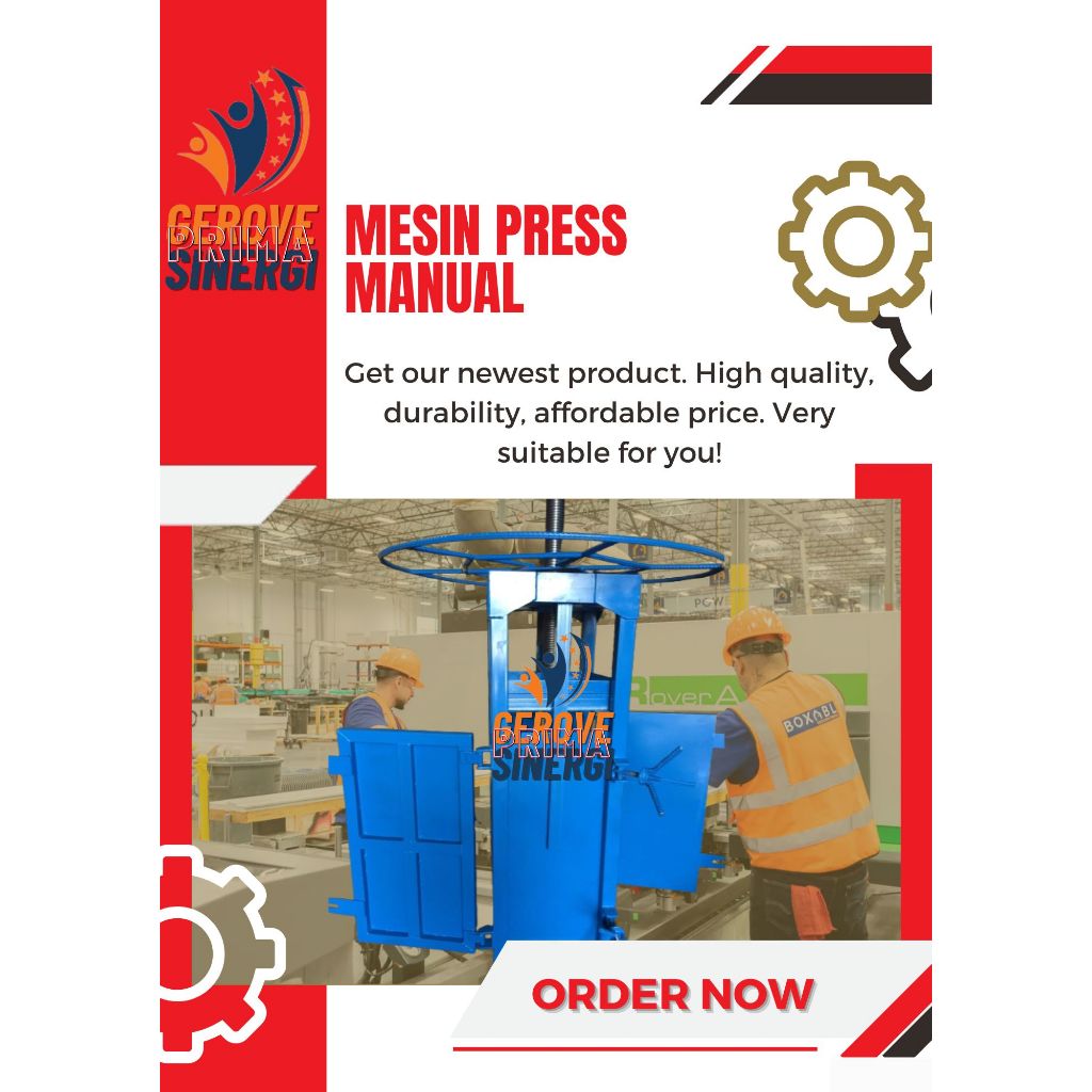 Mesin Pres Kardus Manual / Mesin Press Kaleng / Mesin Press Plastik