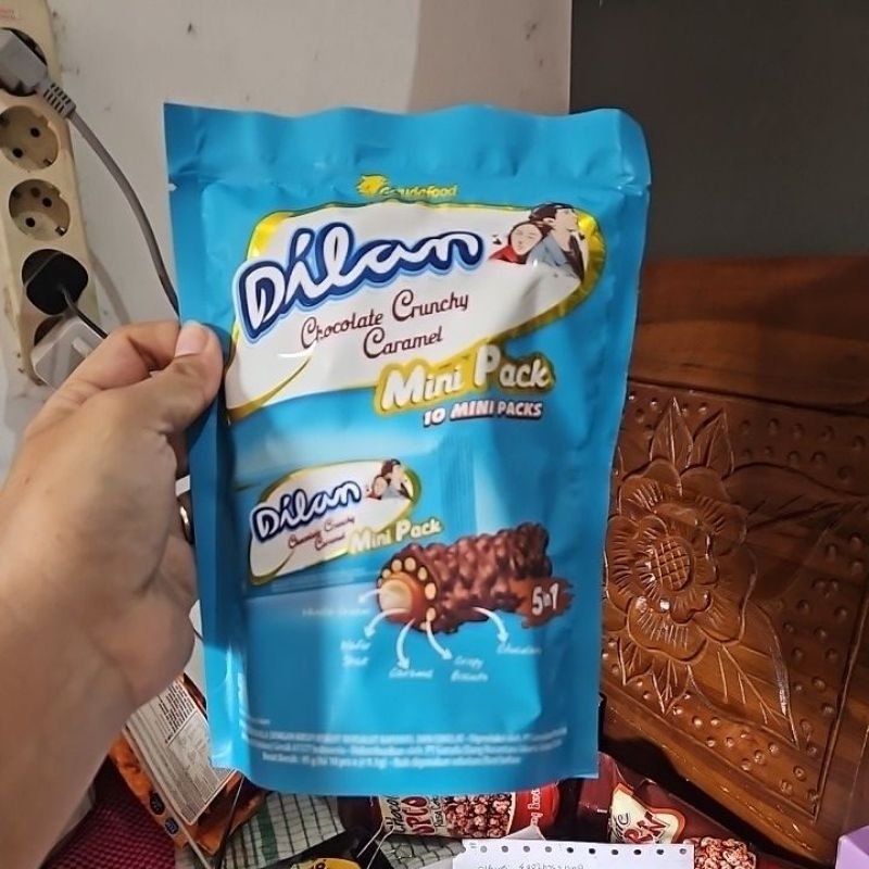 Dilan COKLAT CRUNCHY CARAMEL Mini  POUCH Pack 85 gr (isi 10pcs)