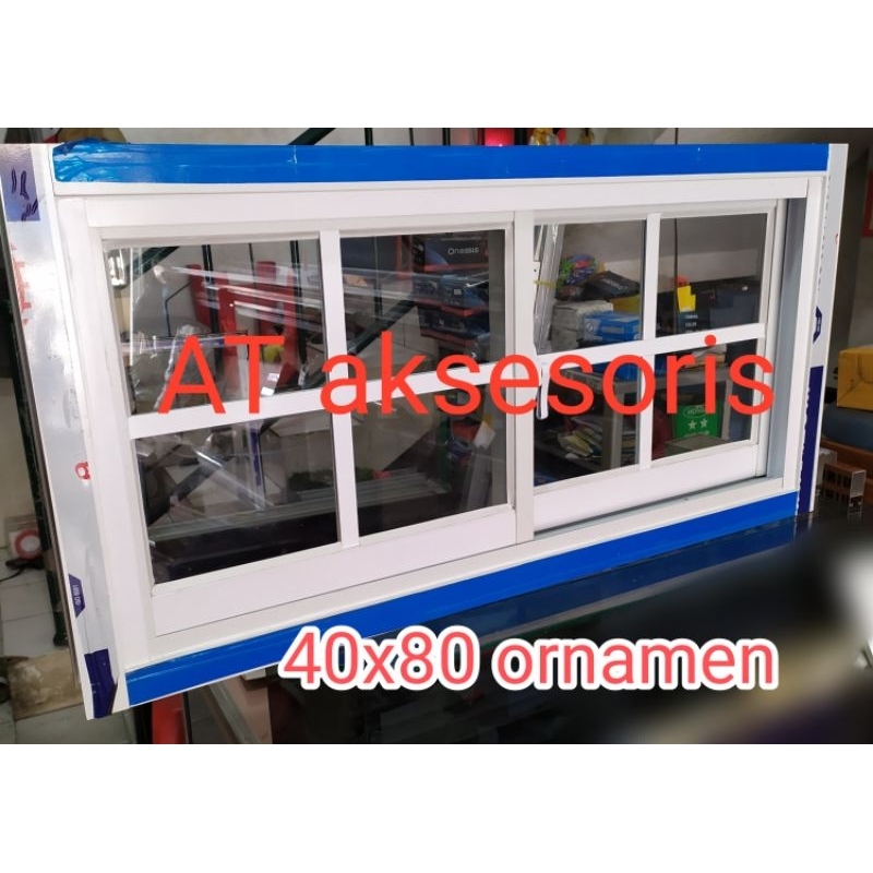 jendela sliding 40x80 ornamen