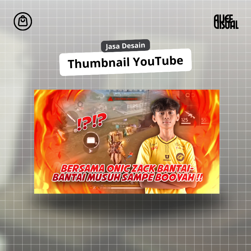 Jasa Edit & Desain Thumbnail | Desain Thumbnail Youtube Gaming.