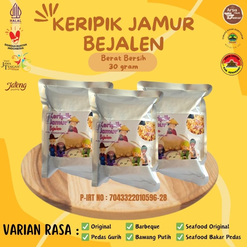 

Jamur Crispy || Keripik Jamur Arsarowo Bejalen — 30 gram