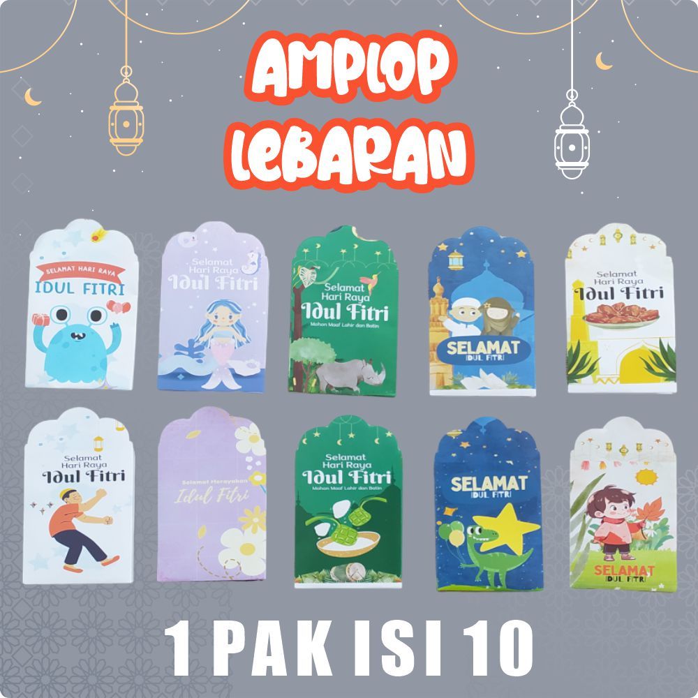 

Amplop THR Lebaran Idul Fitri Medium 1 Pak Isi 10