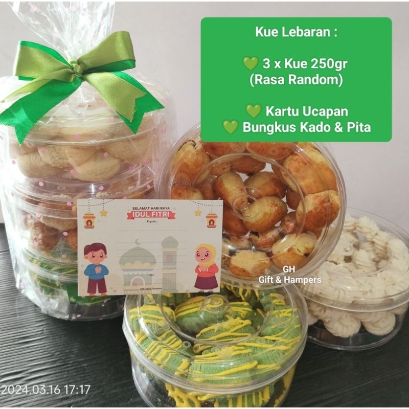 

Kue Lebaran Idul Fitri Hampers Kado Hadiah Parcel Parsel Gift Set + Card