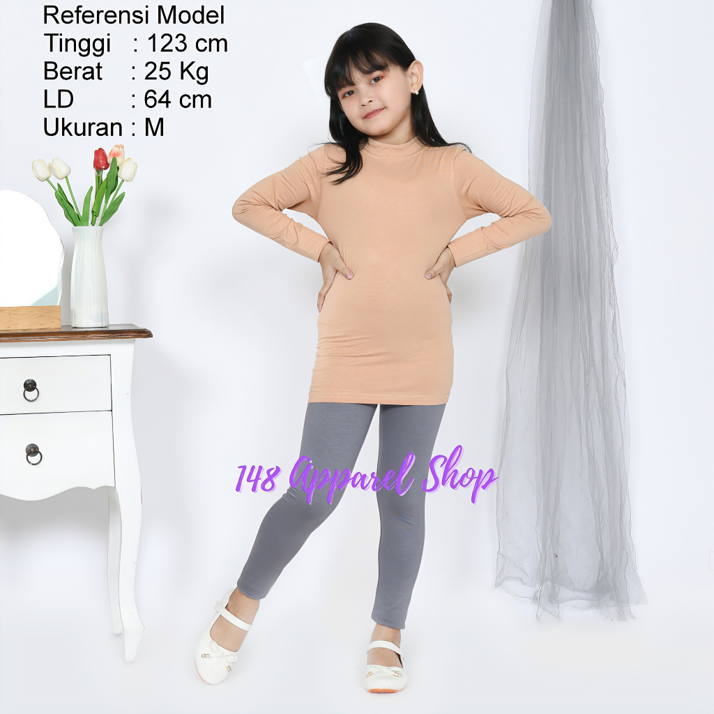 Baju Manset Anak Muslimah Lengan Panjang Usia 5-11 Tahun Premium