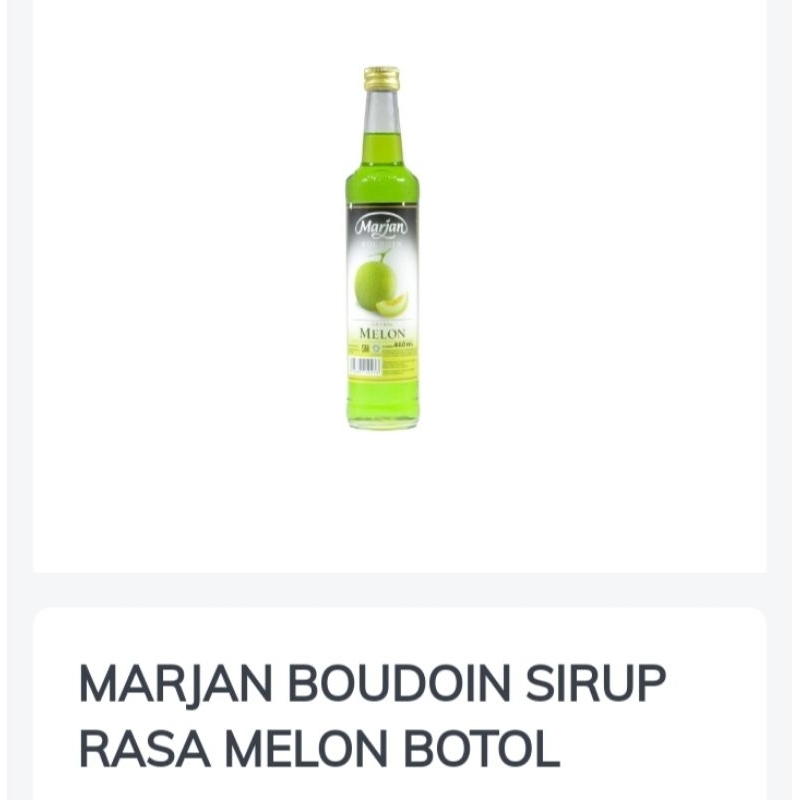 

SYRUP MARJAN RASA MELON