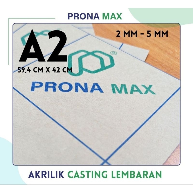 

AKRILIK A2 / Lembaran Akrilik A2/ Akrilik Bening / PRONAMAX ACRYLIC