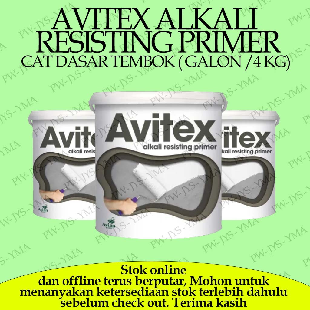 WALL SEALER / ALKALI RESISTING PRIMER / PRIMER TEMBOK / CAT DASAR DINDING / CAT DASAR TEMBOK 4 KG / 