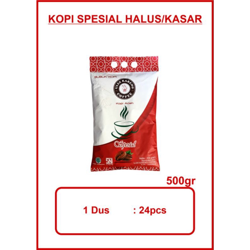 

kopi spesial halus 500 gr,bubuk kopi Ulee kareng