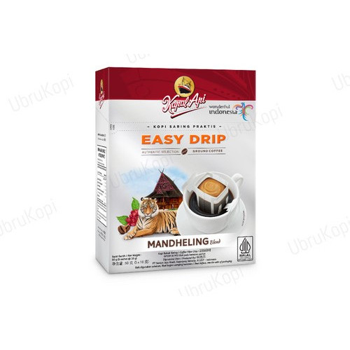 

Kopi KAPAL API EASY DRIP MANDHELING isi 5 Sachet Ground Coffee