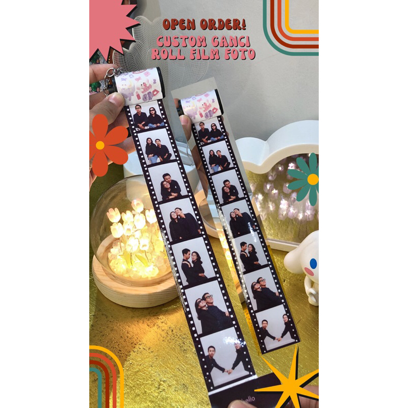 CUSTOM GANTUNGAN KUNCI ROLL FILM TERMURAHH