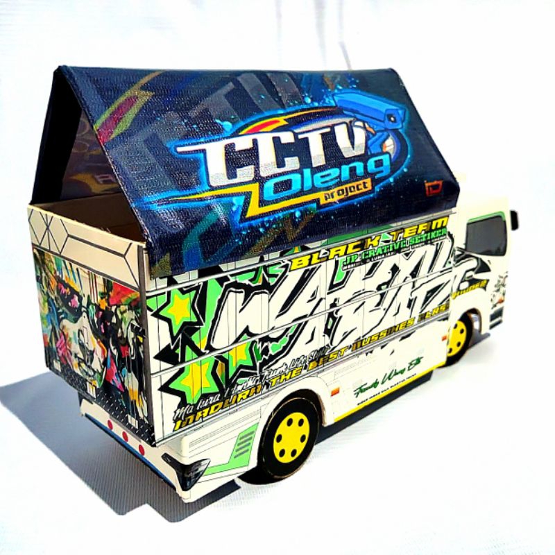 miniatur truk oleng Wahyu abadi 2 terpal murah terbaru