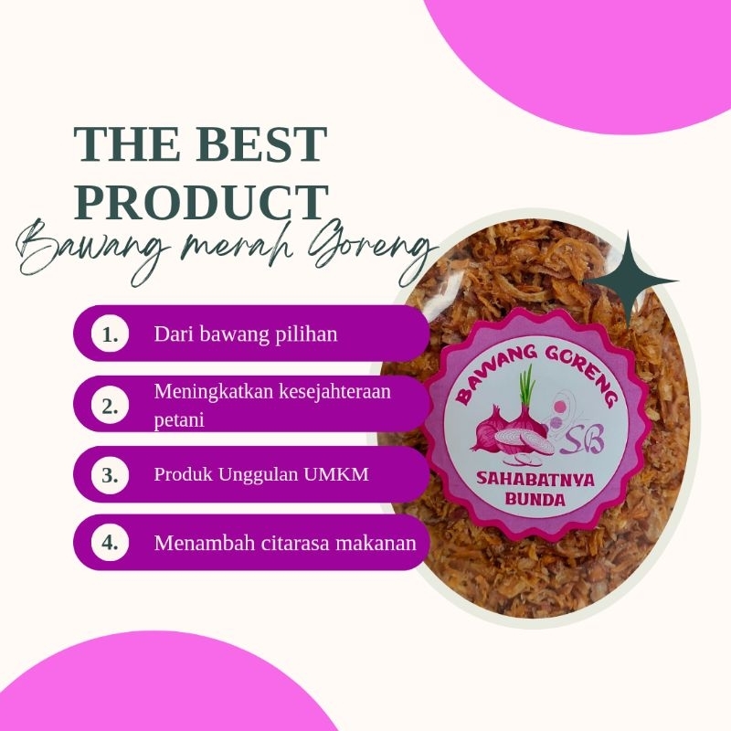 

Bawang goreng brebes 200 gram // gread B Toples