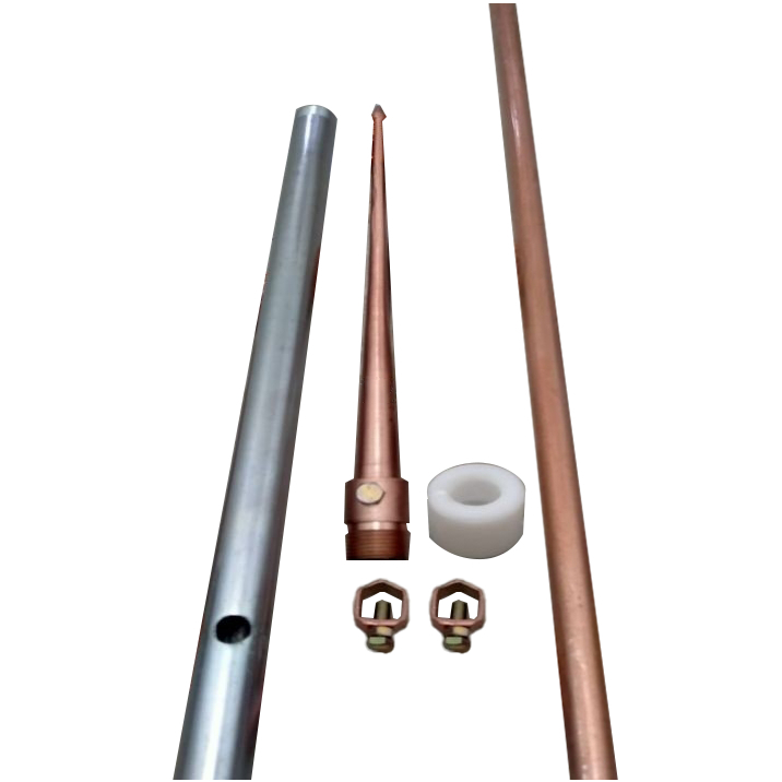 Paket Tombak Splitzen Anti Petir Arde Atas 30 cm + Pipa Galvanis 3/4 3/4" Inch + Tombak Stick Rod Gr