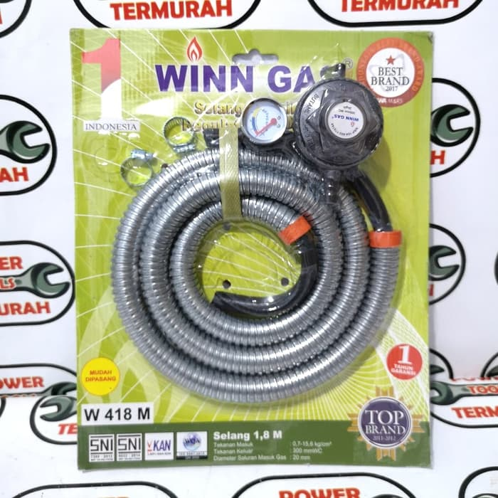 

Regulator Gas LPG + Selang 1.8 M Winn Gas Spiral Rumah Tangga W 481
