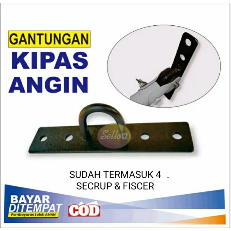 gantungan kipas angin besi gantungan lampu tempel bracket
