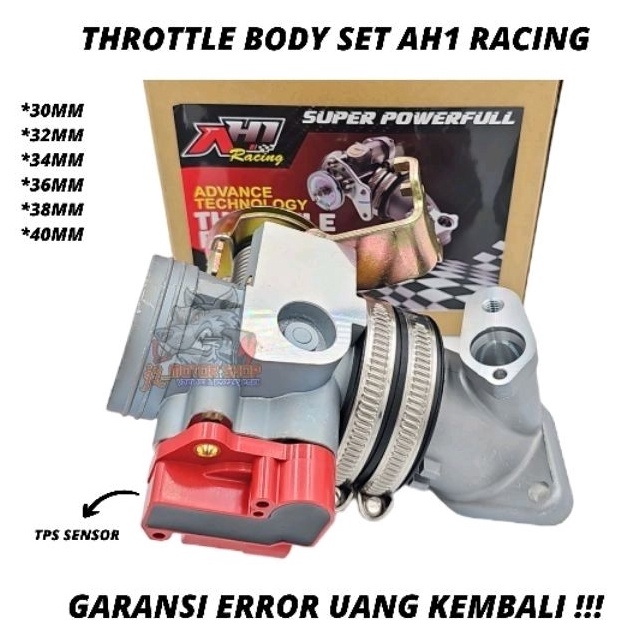 Langsung Atc TB THROTTLE BODY AH1 RACING MXKING 15 VIXION NEW NVA NVL R R15 V1 V2 XABRE BYSON Fi JUP