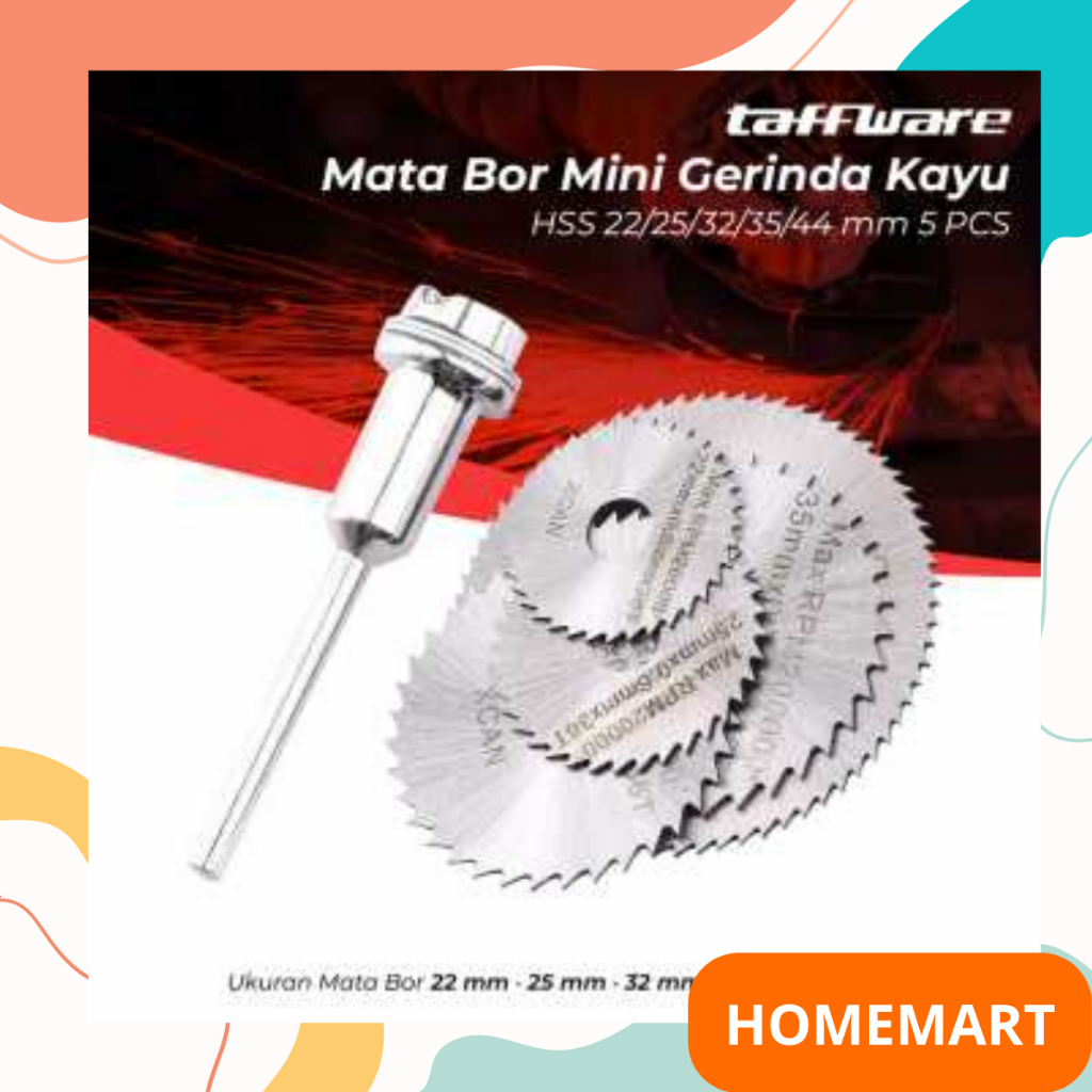 HOMEMART Mata Bor Gerinda Mini / Gergaji Multifungsi untuk Potong Ukir Pahat Kayu