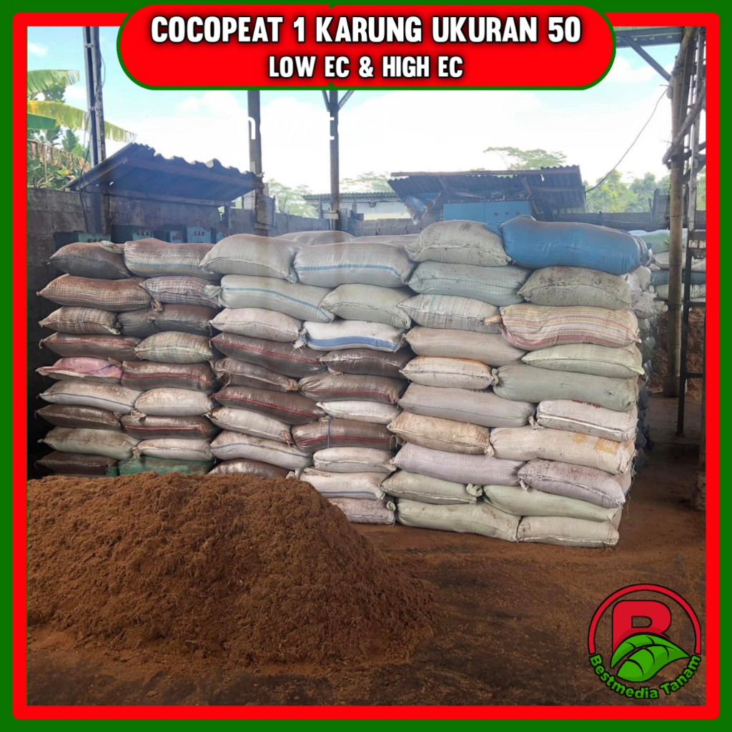 Cocopeat Media Tanam - Cocopit Media Tanam 1 Karung - Cocopeat 1 Karung Ukuran Karung 50