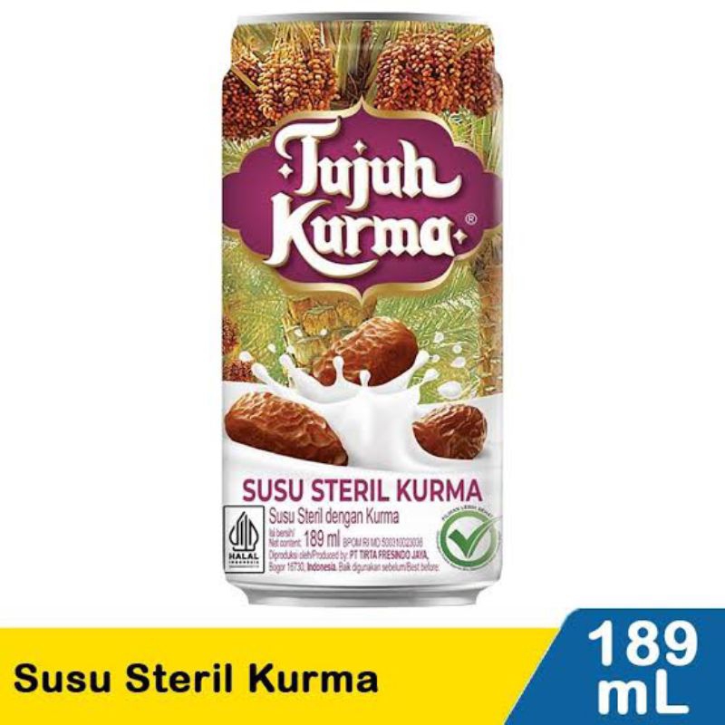 

Susu Steril Tujuh Kurma Susu Kurma 189ml x 12pcs (KRAT)