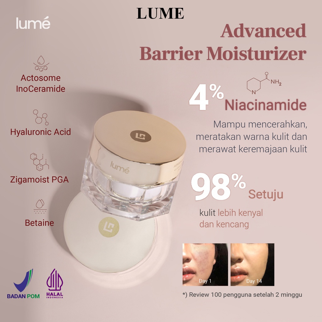 LUME Advanced Barrier Moisturizer Lumecolors Skincare Pelembab Skin Barier Cream