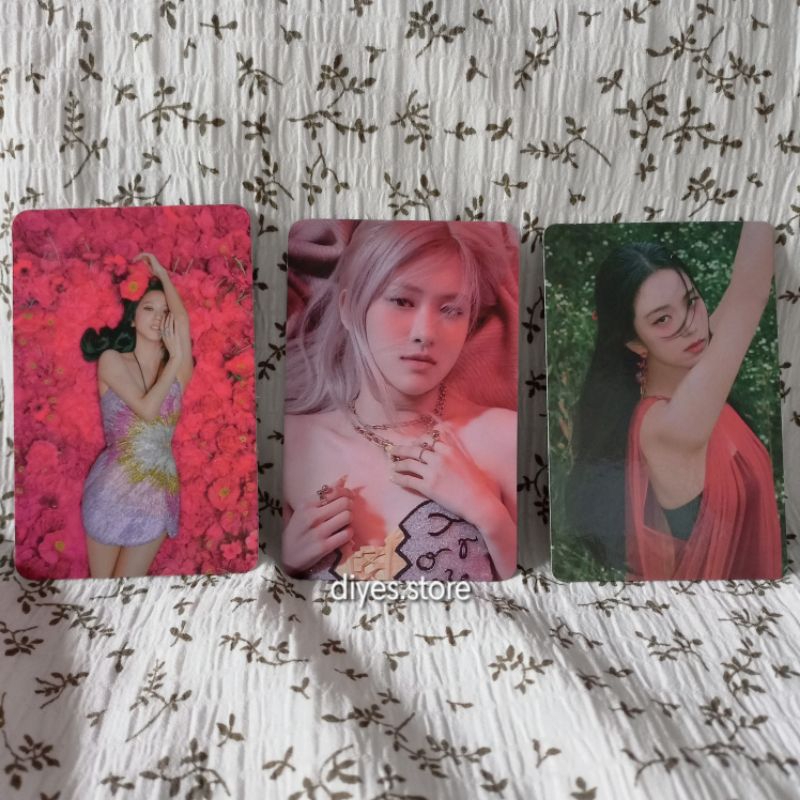 [READY OFFICIAL] PC PHOTOCARD BLACKPINK JISOO ROSE album R Me ready ina