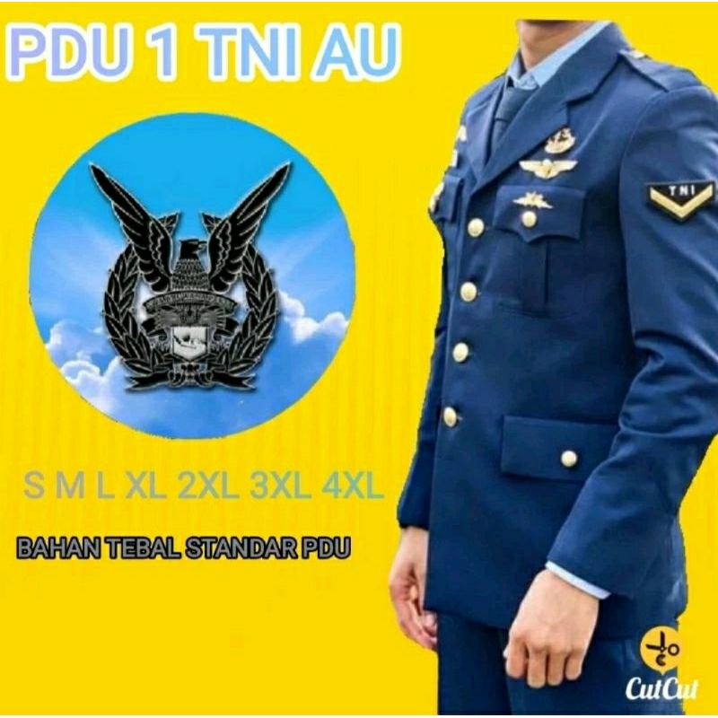 SERAGAM PDU 1 TNI AU SETELAN_ATASAN