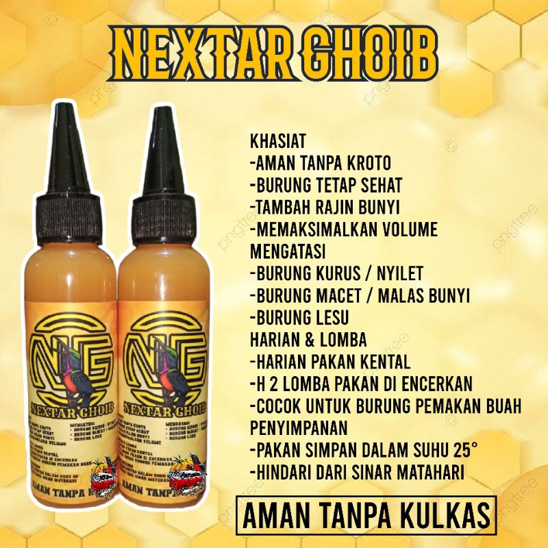 PAKAN BURUNG KONIN NEKTAR GHOIB 100ml