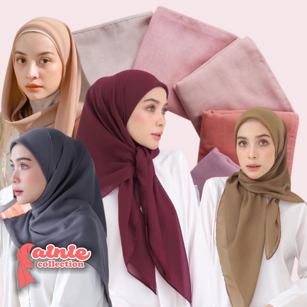 HIJAB VOAL PARIS PREMIUM ULTRAFINE SEGI EMPAT PARIS