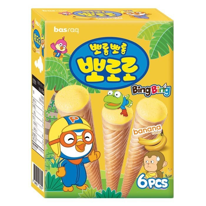 

Pororo Ice Cone Banana (Wafer Cone Dengan Krim Rasa Pisang ) 54gr