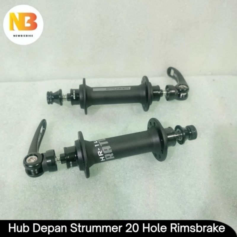Hub Strummer HR10 ratchet 20 hole rimsbrake | hub roda depan roadbike