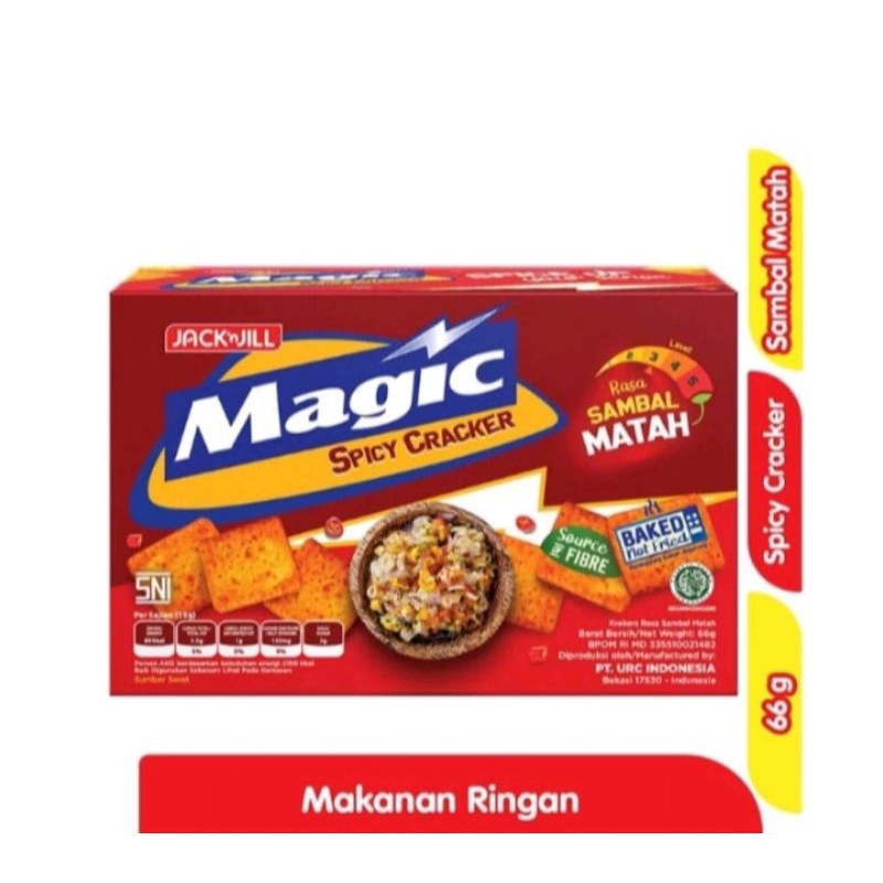 

Magic spicy Cracker rasa sambel matah 66g