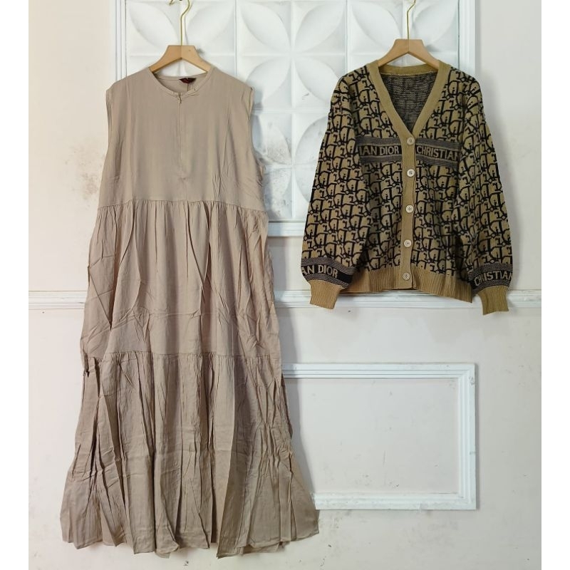 SET GAMIS OUTER DR // GAMIS SET BLEZER RAJUT ORIGINAL