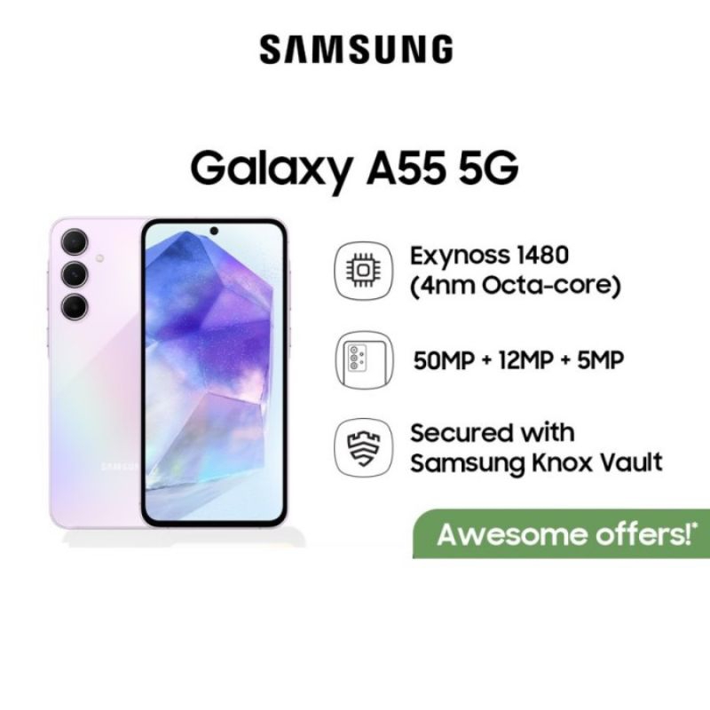 Hp SAMSUNG A55 5G 12/256GB || SAMSUNG A55 5G 8/256 GARANSI RESMI 1 TAHUN