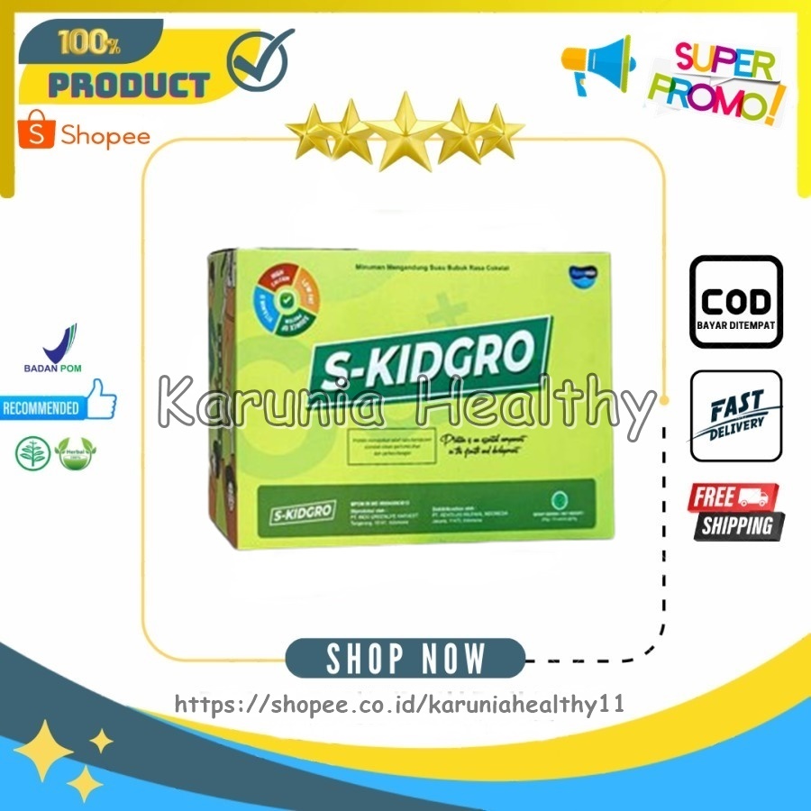 

SKIDGRO S-KIDGRO Susu Peninggi Badan Terbaik Untuk Anak Asli 1 Box