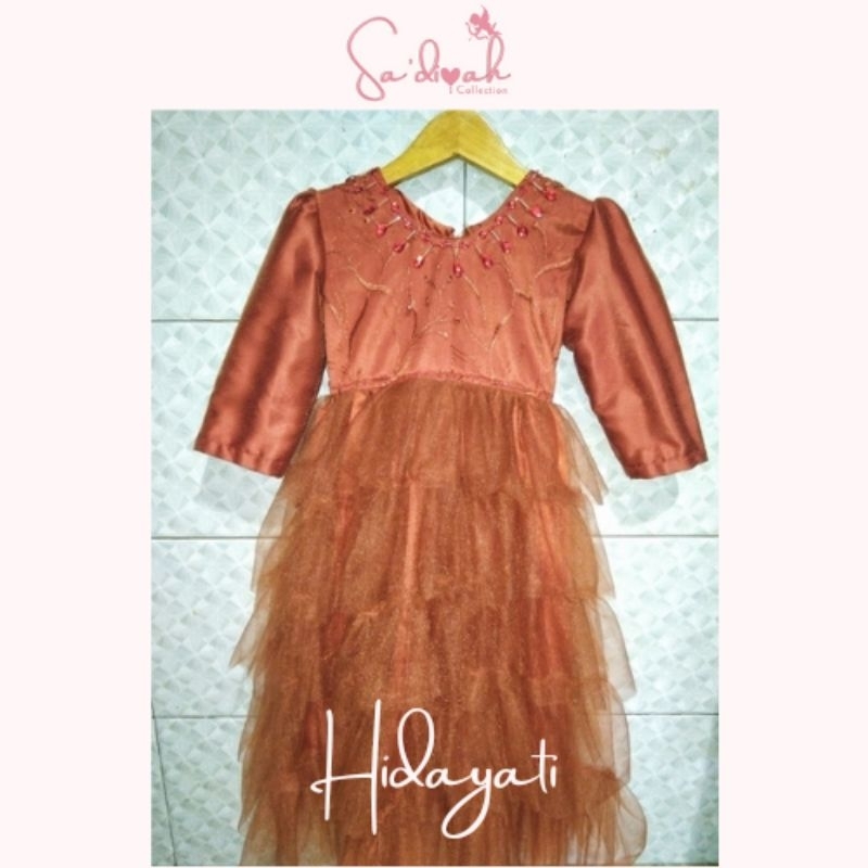 Hidayati Dress - Gaun Pesta Mewah Anak Perempuan - Sadiyah Collection