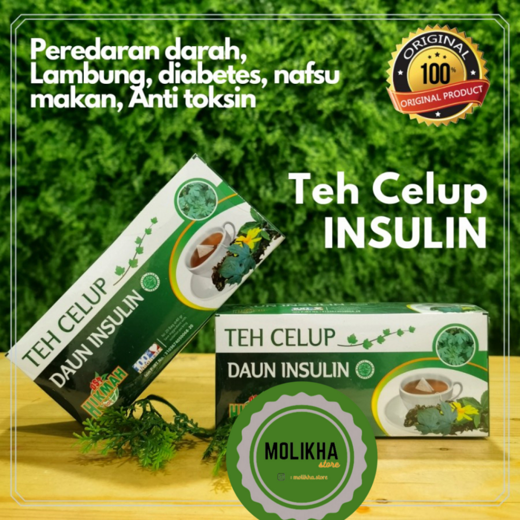 

Teh Celup Daun Insulin Hikmah Diabetes Peredaran Darah Teh Herbal