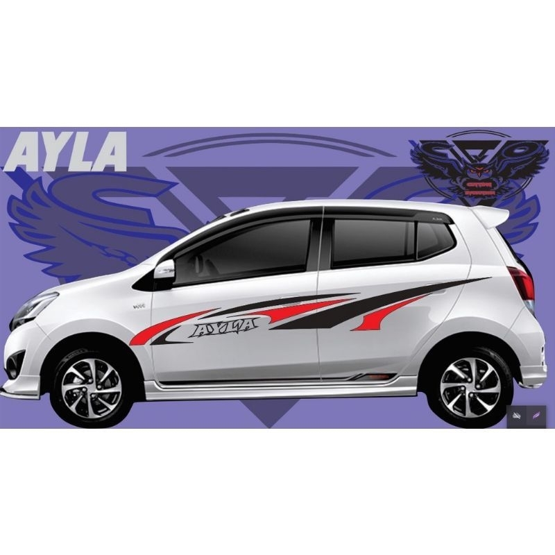 cutting sticker stiker mobil Ayla stiker list stiker mobil ayla