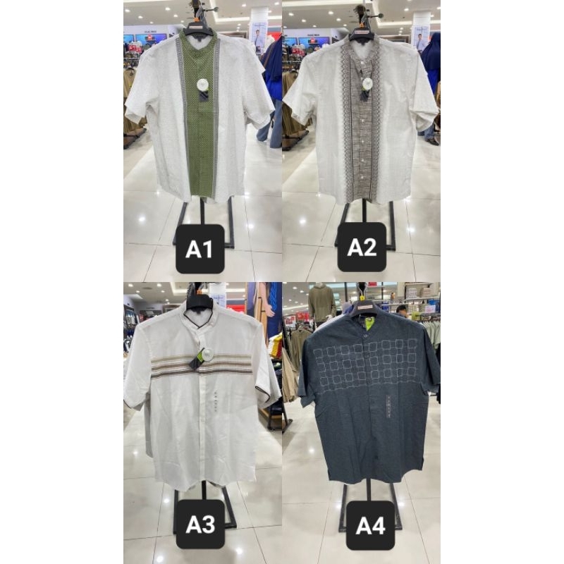 COLE Kemeja Koko Pria lengan pendek new arrival size S M L XL