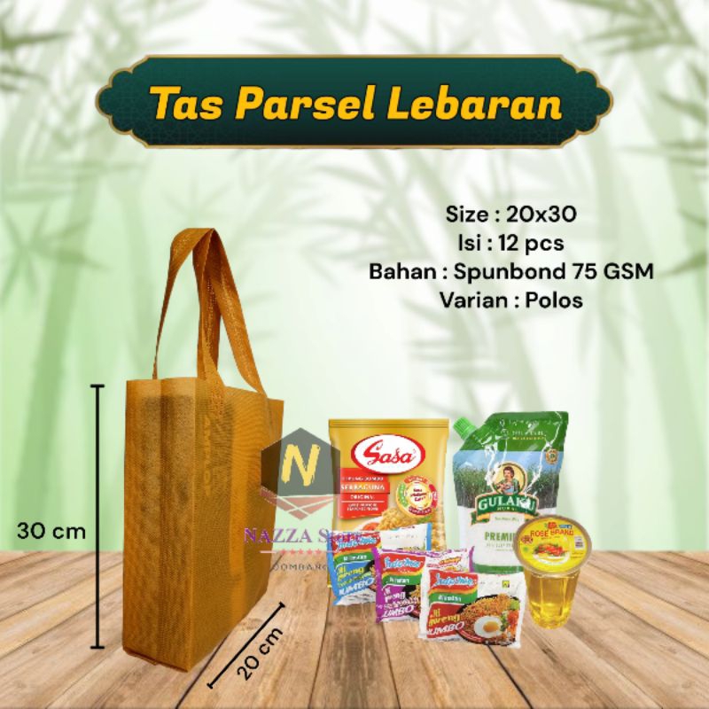 

Tas Parcel Parsel Press Polos Spunbond Goodiebag 20x30 cm dan 25x35 cm