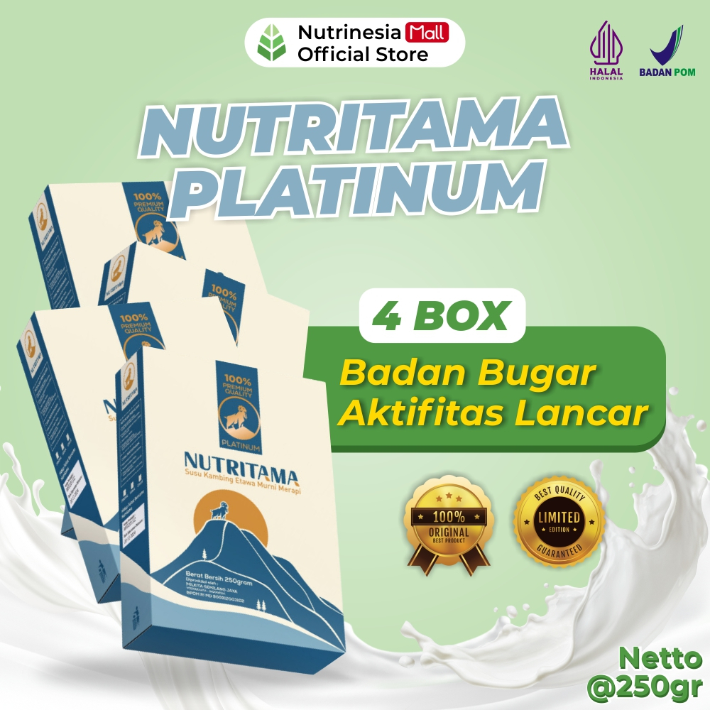 

Nutritama Susu Bubuk Etawa Paket 4 Box Tingkatkan Kesehatan Keluarga