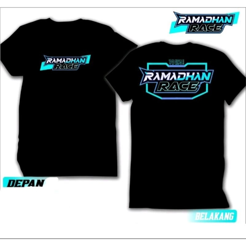 Kaos Ramadhan Race 1445 Hijriyah ~ Baju Kaos Viral Ramadhan Race Premium ~ FREE STIKER